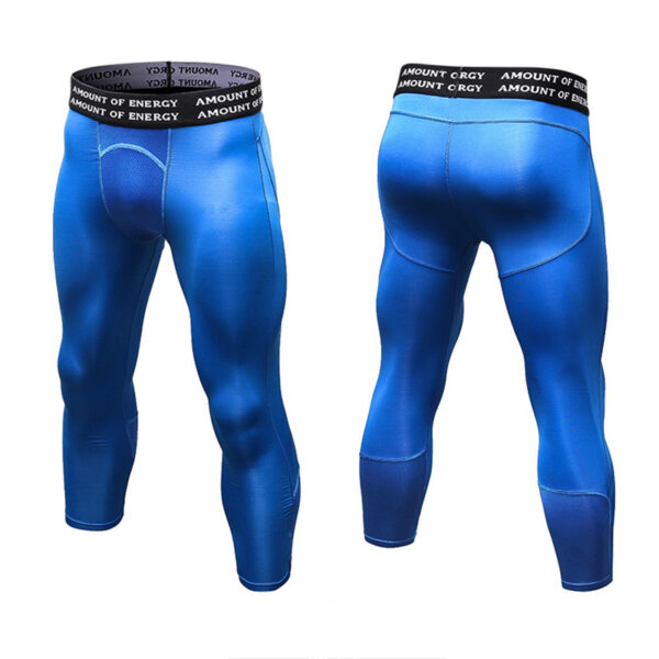 Mens 3/4 Tights for Yoga Running Workout Tights Leggings for men 3