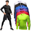 Mens Long Sleeve Compression Shirt for Fitness Sports Running Training (1)