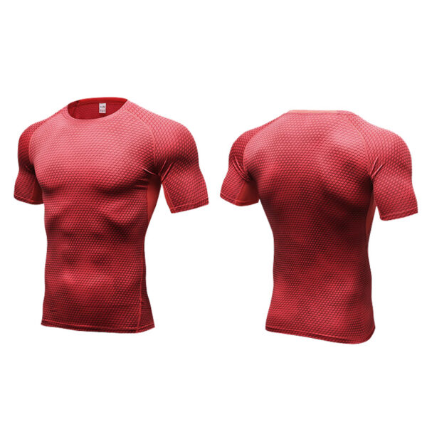 Mens Compression short sleeve top for Fitness Sports Running Training (2)