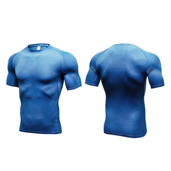 Mens Compression short sleeve top for Fitness Sports Running Training (3)