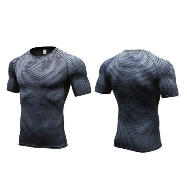 Mens Compression short sleeve top for Fitness Sports Running Training (6
