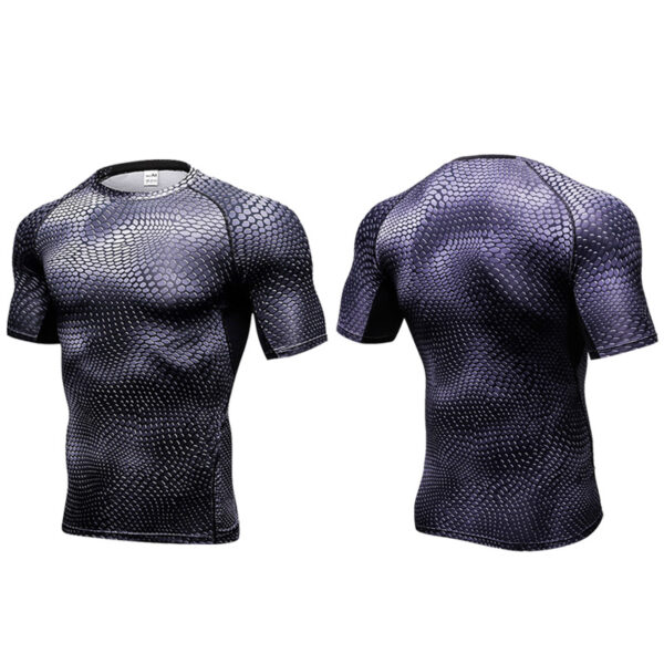 Mens Compression short sleeve top for Fitness Sports Running Training (9)