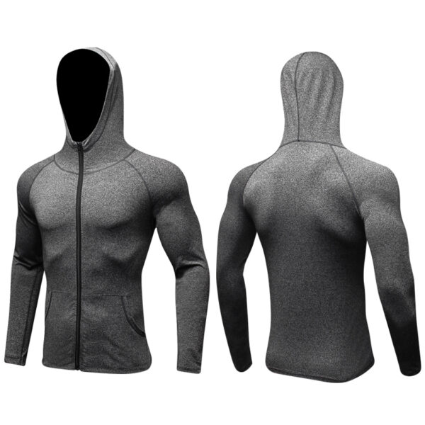 Mens Fitness Workout Athletic Jacket for Fitness Running Training (3)