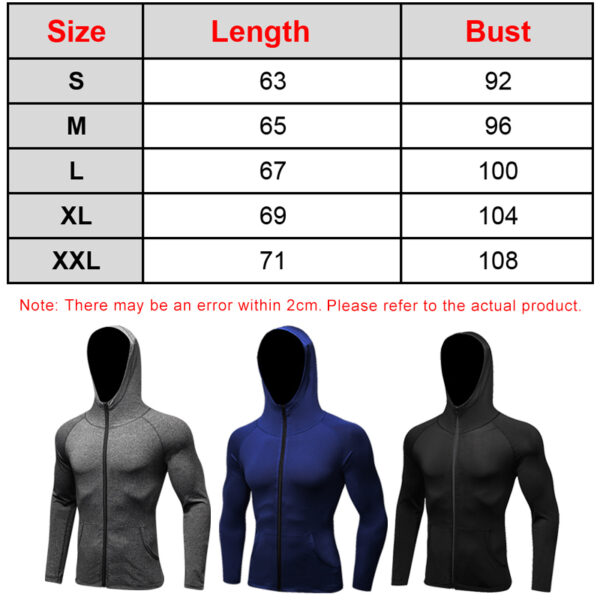 Mens Fitness Workout Athletic Jacket for Fitness Running Training (7)
