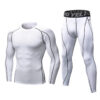 Men 2pcs Workout Clothes Set Quick Dry Long Sleeve Compression Shirt and Pants Set Fitness Gym Sports Running Suits (17)