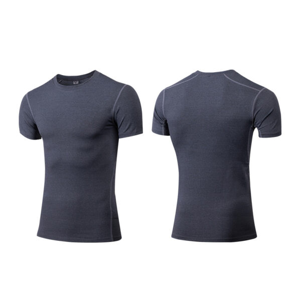 Mens Short Sleeve Compression Shirt Base Layer Undershirts Athletic Dry Fit Top (8)