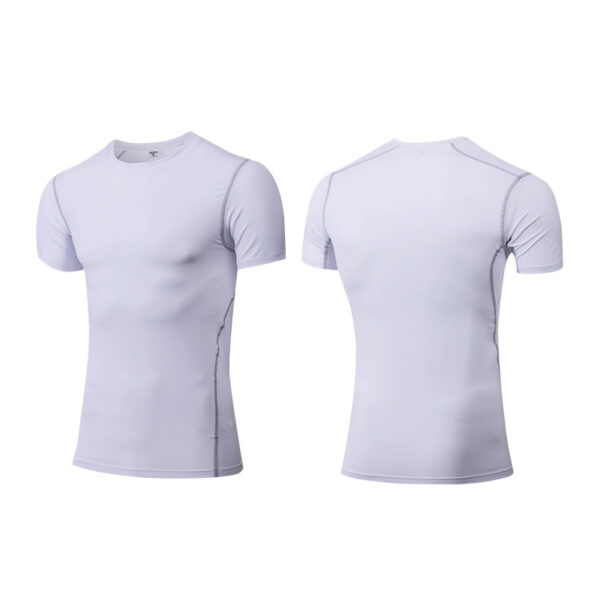 Mens Short Sleeve Compression Shirt Base Layer Undershirts Athletic Dry Fit Top (9)