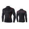 Mens Athletic Compression Top Long Sleeve Tops Mock Neck Compression Base Layer (6)