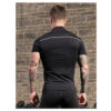 Spozeal Mens Mock Neck Compression Fitness Sweat Shirt Sports Short Sleeve Training Base Layers Shirt 1 (13)