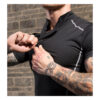 Spozeal Mens Mock Neck Compression Fitness Sweat Shirt Sports Short Sleeve Training Base Layers Shirt 1 (14)