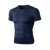Spozeal Mens Compression Fitness Sweat Shirt Sports Short Sleeve Training Base Layers Shirt (1.1) (1)