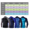 Spozeal Mens Long Sleeve T Shirts Mock Neck Base Layer Workout Athletic Tops size chart