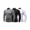 3 Pack Spozeal Mens Athletic Wear Mock Turtleneck Compression TShirt Long Sleeve Sports Base Layer Tops (1)