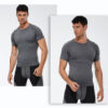 Spozeal Workout T Shirts Short Sleeve Cool Quick Dry Compression Tops For Men