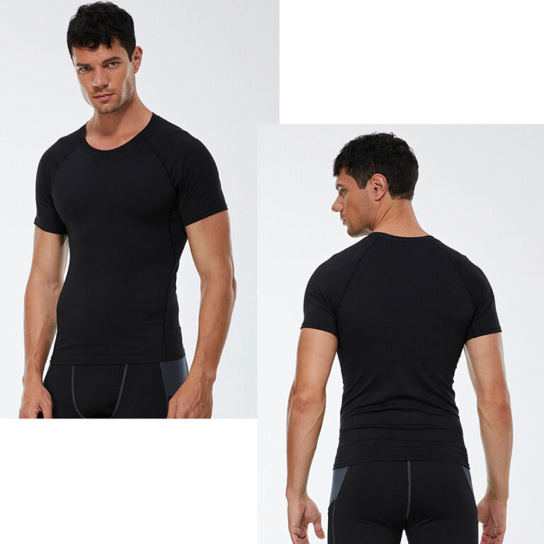 Workout Shirt For Men Short Sleeve Shirts Cool Quick Dry High elastic