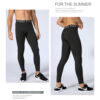 Cool Quick Dry High Elasticity Joggers Legging With Pockets Gym Tights Pro Compression Base Layer Pant For Men