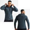 Spozeal Mens Workout Long Sleeve Hooded Shirt Quick Dry Athletic Casual Long Sleeve Pullover Hoodie 11