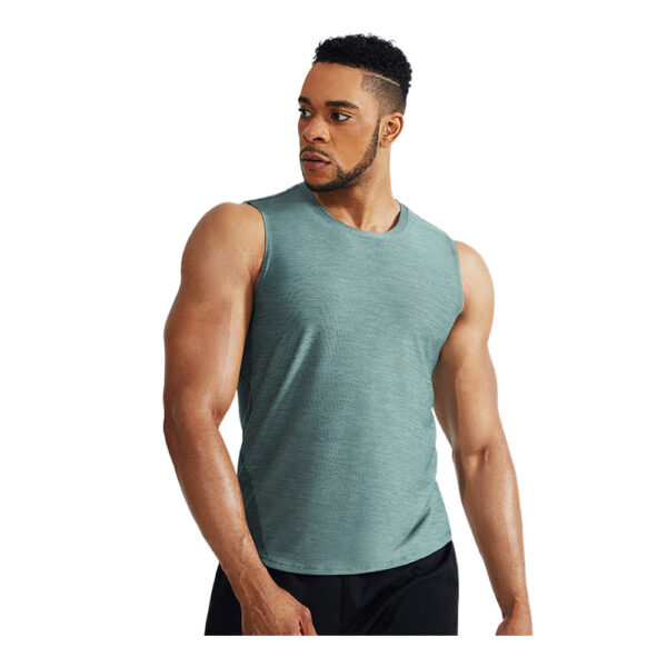 Spozeal Mens Workout Tank Tops Elasticity Quick Dry Loose Sports Vest Sleeveless T-shirts