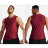 Spozeal Mens Workout Tank Tops Elasticity Quick Dry Loose Sports Vest Sleeveless T-shirts 11