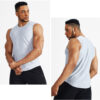 Spozeal Mens Workout Tank Tops Elasticity Quick Dry Loose Sports Vest Sleeveless T-shirts 15