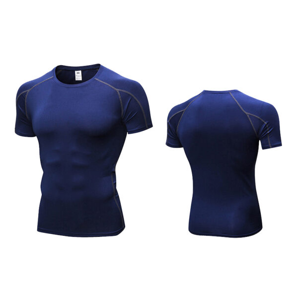 Spozeal Workout T Shirts Short Sleeve Cool Quick Dry Compression Tops Undershirt for Men