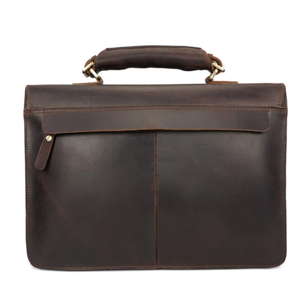 Handmade Men Leather Messenger Bag Business Briefcase Laptop Totes Satchel Bag for Men (2)