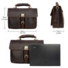 Handmade Men Leather Messenger Bag Business Briefcase Laptop Totes Satchel Bag for Men (4)