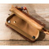 Vegetable Tanned Leather Key Case Coin Purse Car Key Bag for Men & Women (7)