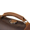 Men Single or Double Shoulder Dual Purpose Leather Briefcase Totes Satchel Bag (4)