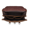 Men Single or Double Shoulder Dual Purpose Leather Briefcase Totes Satchel Bag (7)