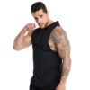 Mens Beast Hooded Vest Workout Training Sleeveless Shirt Hoodie Tank Tops Quick Dry (10)