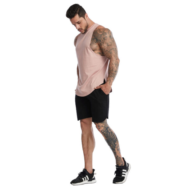 Mens Loose Workout Tank Tops Sleeveless Shirt Cotton Vest Running Basketball Fitness Wear (4)