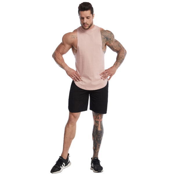 Mens Loose Workout Tank Tops Sleeveless Shirt Cotton Vest Running Basketball Fitness Wear (5)