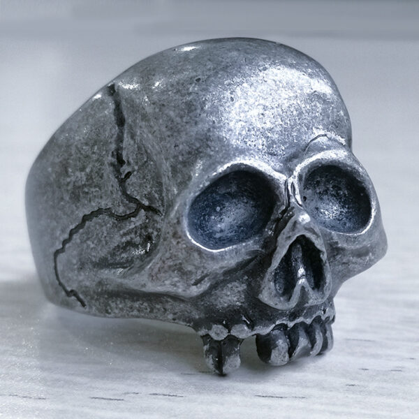 Mens and Womens Unisex Rock Gothic Punk Jewelry Ghost Head Skull Ring (1)