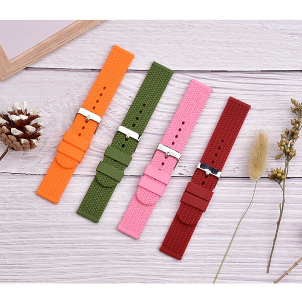 18mm 20mm 22mm 24mm Men & Women Sports Watch Band Silicone Replacement Strap